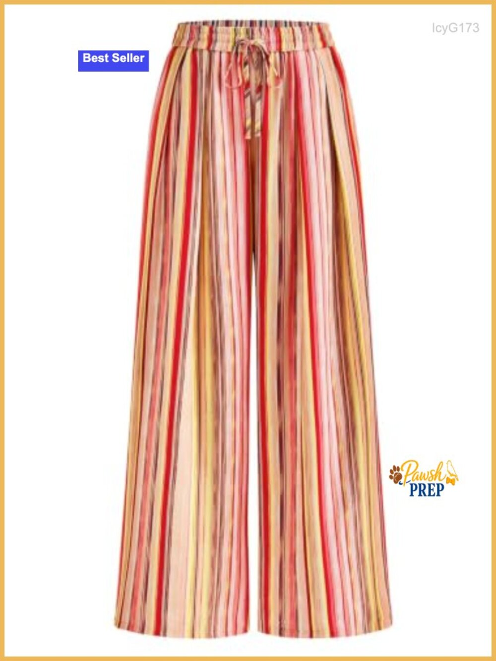 Wide Leg Palazzo Pants with Pockets Elastic Waist